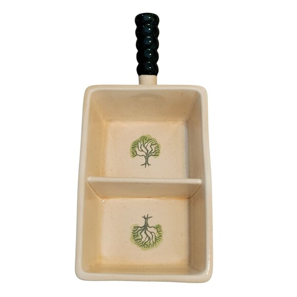 Metlox Poppytrail Provincial Homestead Serving Dish 2 Compartments - Picture 1 of 6